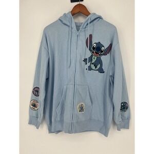 Disney Stitch Women's Soft Full Zip Long Sleeve Hoodie Size XXL